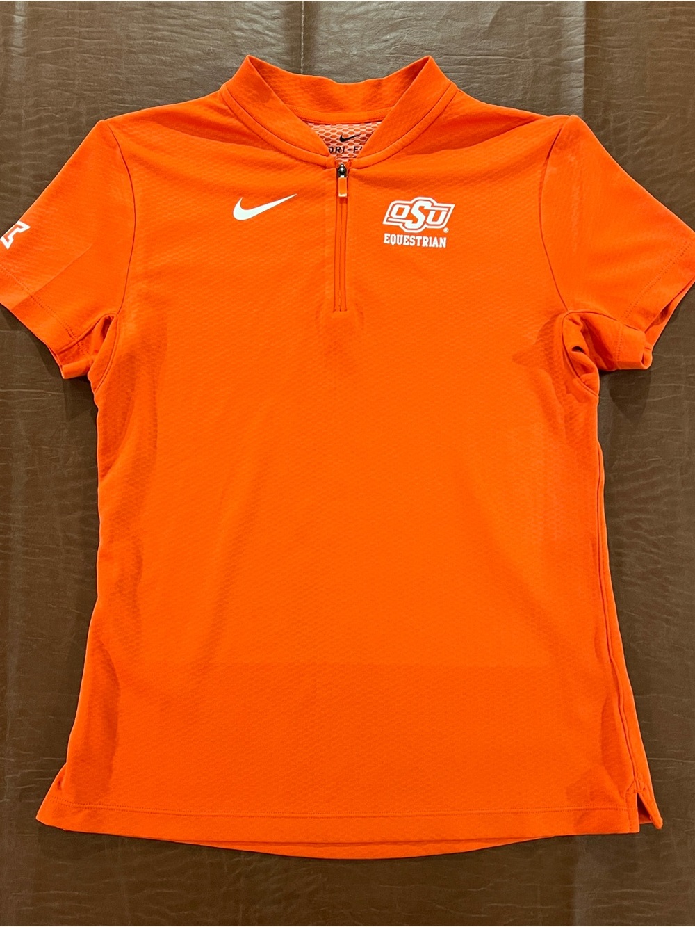 Nike Oklahoma State University Equestrian Women’s 1/4 Zip Activewear Top - Small